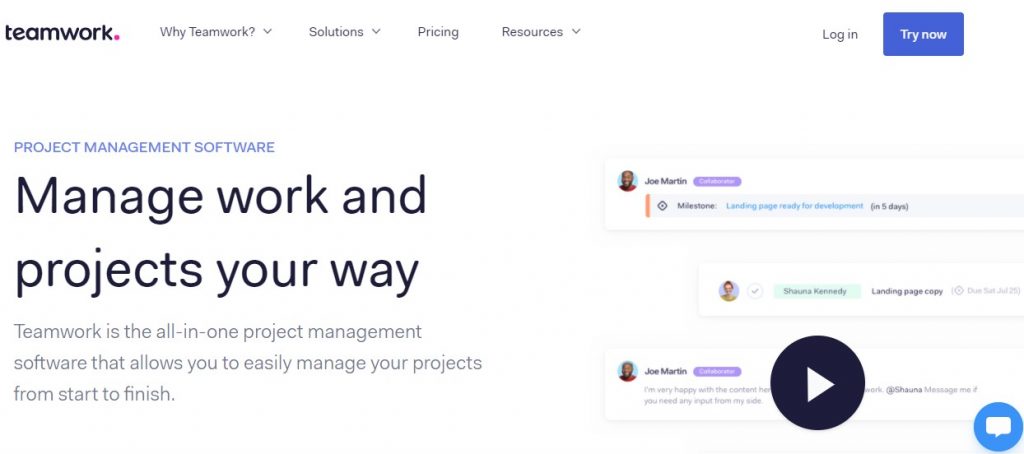 Teamwork - project management tool